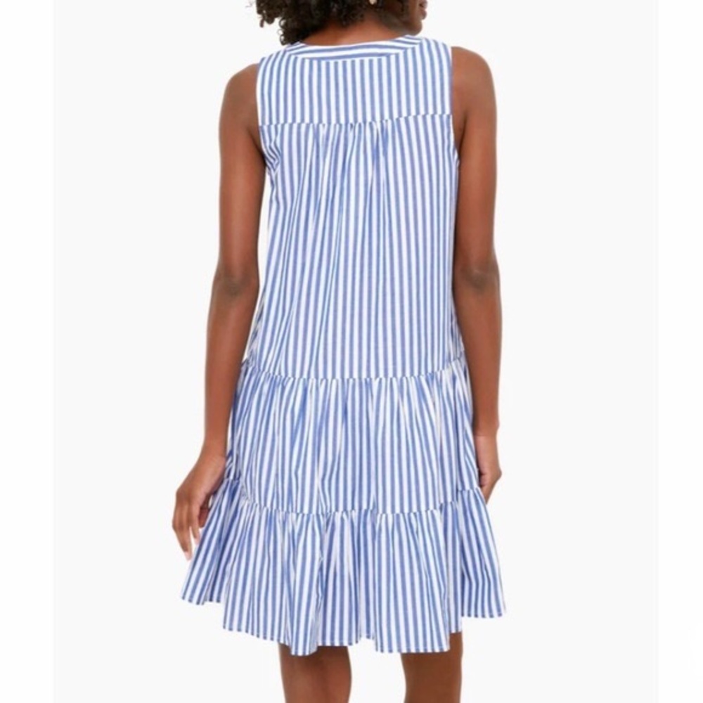 Blue and White Stripe Sleeveless Cotton Poplin Kenzo Dress
POMANDER PLACE - Picture 4 of 9